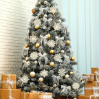 Wooden Christmas Snowflake Ornaments to Paint Christmas Decoration Cutouts - Image 2