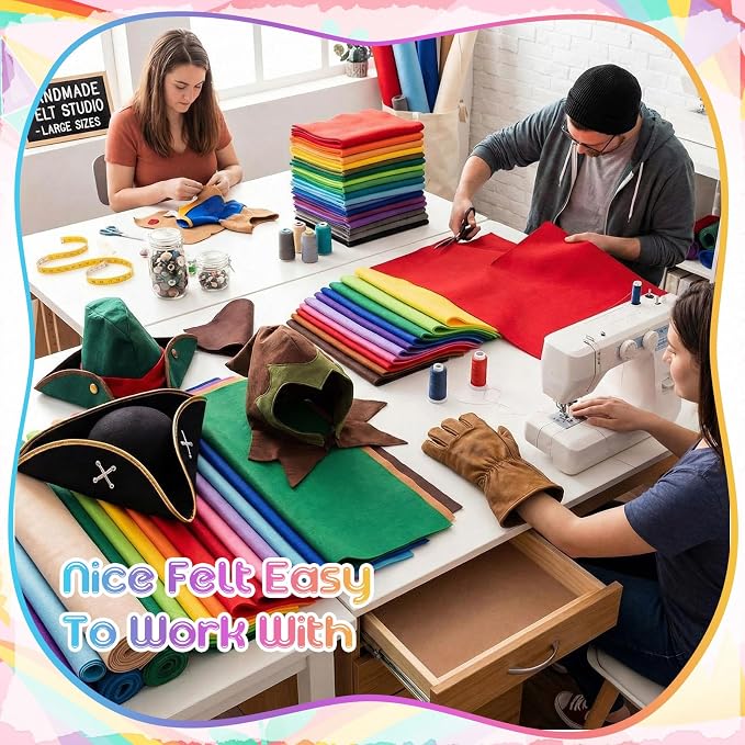 Hillsuren 40 Rolls 18 x 36 Inches Felt Sheet - Image 7