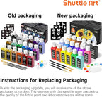 Shuttle Art Fabric Paint, 18 Colors Permanent Soft Fabric Paint in Bottles - Image 8