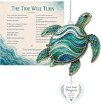 Devory Sea Turtle Gifts for Women, 4 Inch Acrylic Turtle Suncatcher for Windows by DEVORY