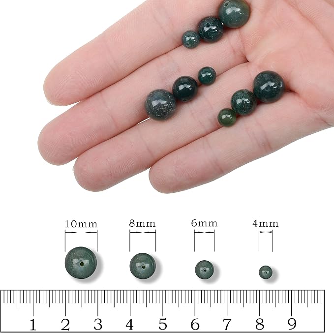 AD Beads Natural Gemstone Round Loose Beads 15" - Image 5
