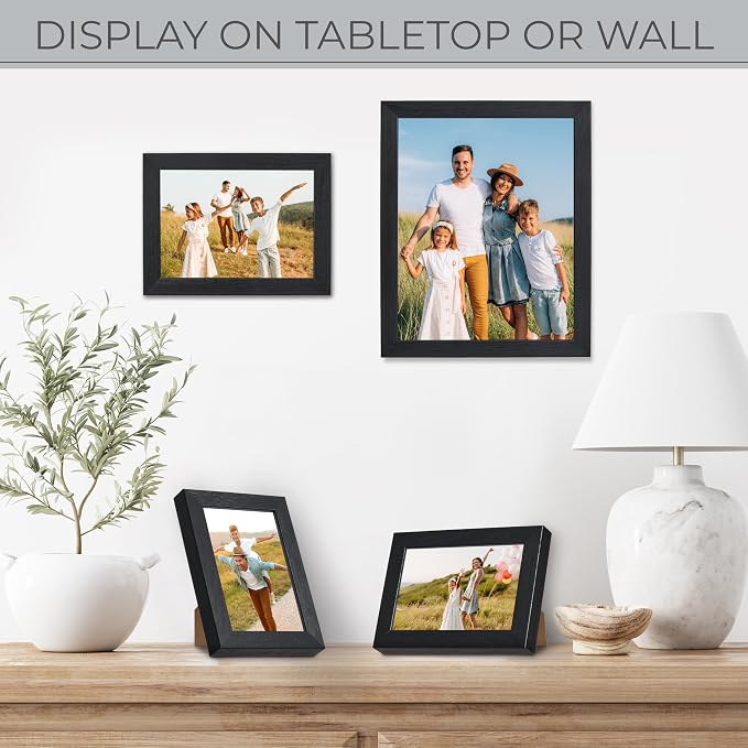 Sheffield Home 4 Piece Gallery Wall Frame Set, 8x10 Inch, 5x7 Inch, and 4x6 Inch - Image 3