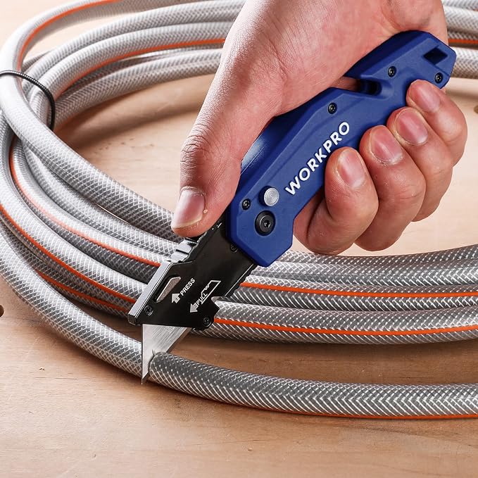 WORKPRO Folding Utility Knife, Box Cutter - Image 5