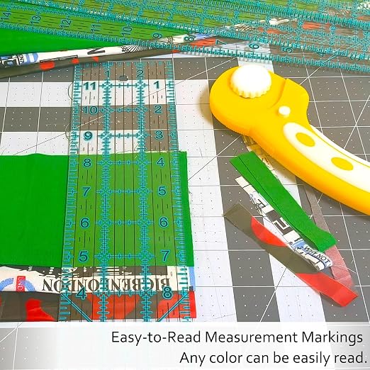 Sewing Ruler, 5 Piece Quilting Rulers, 3 x17 Inch, 1.5 x17 Inch, 3 x12 Inch - Image 5