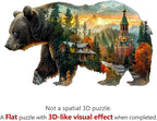 Forest Bear Puzzles Adults Gifts Wooden 60 Pieces 8.5 * 4.9in - Image 9