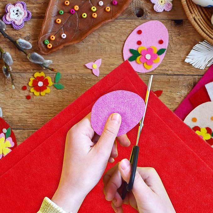 Jtnohx Color Felt, Soft Felt Sheets, 1.4mm Thick 8"x12" Handicraft Felt Fabrics - Image 5
