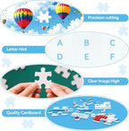 500 Piece Jigsaw Puzzle for Adults – Colorful Beach Chairs and Hot Air Balloons - Image 4