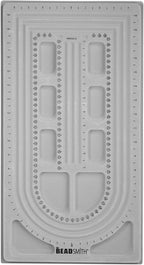 The Beadsmith Bead Board, 3 U-Shape and 3 Straight Channels, 10 x 18.5 inches by TheBeadsmith