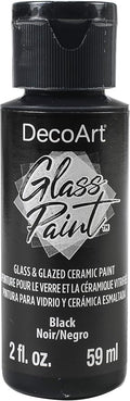 Deco Art GLASS PAINT 2OZ BLACK, us:one size by DecoArtAcrylicPaintCraftSupplies