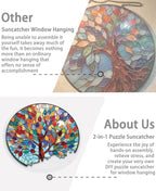 Acrylic Puzzle Suncatcher, Colorful Wishing Tree Sun Catcher - Image 5