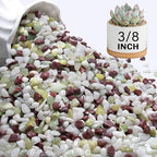 NUPICK 12 lbs Pebbles for Indoor Plants, 3/8 Inch Pea Gravel for Fish Tank by CreateAmazingChoice