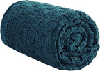 Knitted Weighted Blanket for Adult, No Beads Heavy Blanket 50” x 60'' 5lbs by Unknown