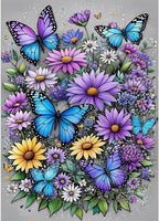 Butterfly Flower Diamond Art Painting Kits by Legrace