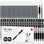 deli Gel Pens, 20 Pens with 30 Refills，Medium Point Pen Bulk 0.7mm, Smooth by delioffice