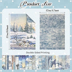 160Pcs Vintage Scrapbook Supplies Set, 4 Styles of Scrapbook Paper - Image 5