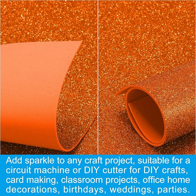 PATIKIL 20 Sheets 2mm Glitter Foam Sheet - Image 5