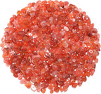 400Pcs 5-8mm Natural South Red Agate Chip Stone Beads | Pre-Drilled Irregular - Image 7