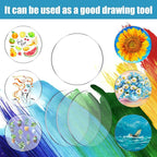 60 Pieces Transparent Acrylic Circle Discs Thick Round Acrylic Sheets Blanks - Image 5
