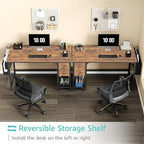 Lufeiya Computer Desk with Fabric Drawers, 47 Inch Desk - Image 4