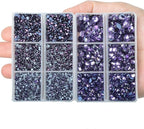 10000Pcs 2-Boxes Mixed Size Hot Fix Round Crystals Gems Glass Stones Hotfix - Image 4