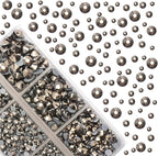 4000Pcs Mixed Size Hot Fix Round Crystals Gems Glass Stones Hotfix Flat Back - Image 2