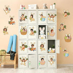 60pcs Easter Theme DIY Cutouts Easter Bunny Eggs Bulletin Board Decoration Set - Image 6