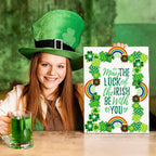 FYSUIMU 65.6 Ft St. Patrick's Day Bulletin Board Borders Green Shamrock Clover - Image 4