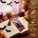 Paintcolor 6 Pc Halloween Cross Stitch Bookmark Kit - Image 3