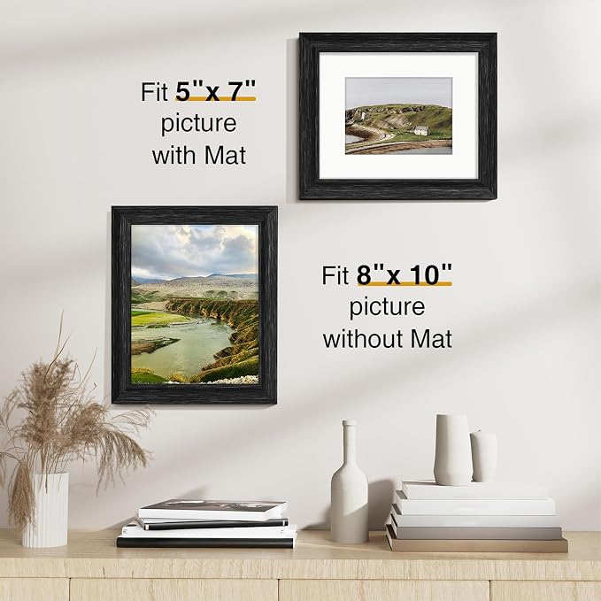 Vittanly 8x10 Picture Frames Set of 2, Ornate Vintage Photo Frame - Image 3