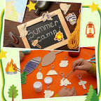 RattanView 24 Pcs Camp Craft Color Your Own Religious Camping Keychains DIY - Image 5