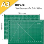 10 Pack Self Healing Cutting Mat Bulk 12"x18" Rotary Cutting Sewing Mats A3 | - Image 2