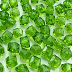200pcs 10mm Acrylic Cube Faceted Beads Colorful Square Plastic Spacer Beads by LIMAOLLY