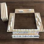Yuanhe Wooden Domino Racks Set of 8, Domino Trays Holders Organizer - Image 5