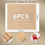 HaoFeiJH 6 Pcs Soft Felt Fabric Sheets - Image 2