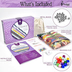 Pinwheel Crafts Friendship Bracelet Kit – DIY String Bracelet Making Kit - Image 3