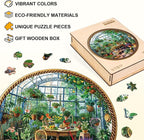 Flower Plant Garden Puzzles Succulents Vintage Greenhouse Rustic Nature Puzzle - Image 2