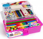 Blue Squid Arts & Crafts Box- 2800+ pcs Deluxe Craft Supplies Box, 2 Drawers by BlueSquid