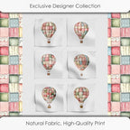 Patchwork Hot Air Balloon Cotton Fabric Panel – 6 Designs + Bonus Sheet - Image 5