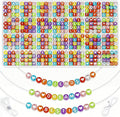 1400 PCS 4x7mm Round Alphabet Letter Beads by artificialplants