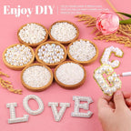 13000Pcs Flatback Pearls for Crafting, Bedazzling Bead for DIY Crafts Clothing - Image 3