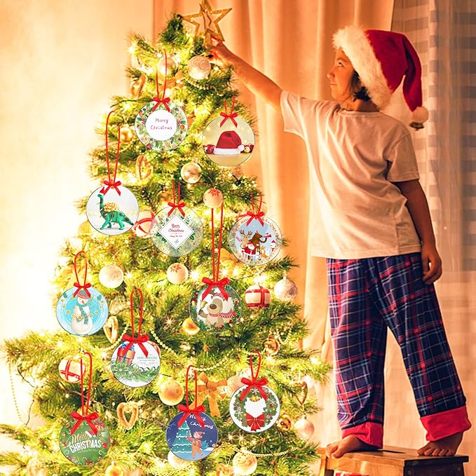 3.5 Inch Acrylic Ornaments Blanks, Christmas Decor, Keychain Engraving - Image 3