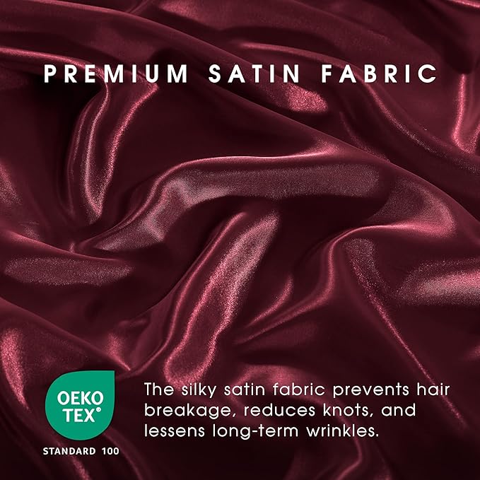 FreshCulture Satin Sheets Twin Size Bed Set - Image 5