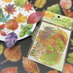 50Pcs Natural Leaves Stickers for Scrapbooking Journaling Junk Journal Supplies - Image 4