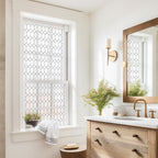DKTIE Window Privacy Film Stained Glass Frosted Glass Window Clings Moroccan - Image 3