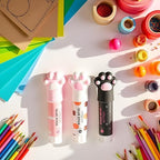 3Pcs Random Color Cat Claw Cute Glue Stick Kawaii Stationery Binding Tool - Image 4