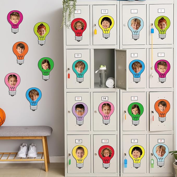 60PCS VBS 2026 Light Bulb Theme Cutouts Colorful Light Bulb Bulletin Board - Image 6