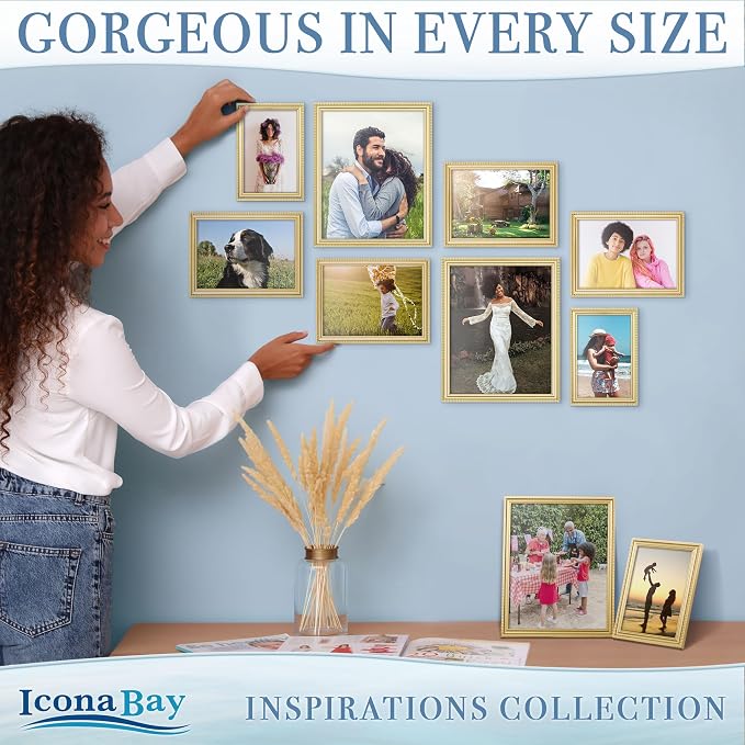 Icona Bay 4x6 Picture Frames, 6 Pack, Contemporary, Inspirations | These Icona - Image 5