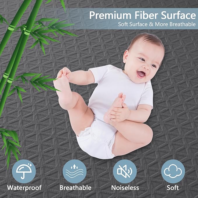 Premium Waterproof Mattress Protector Twin XL Size, Breathable Bed Cover 3D Air - Image 2