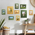 4x6 Picture Frame with Mat for 3.5x5, Wavy Edge Wooden Real Glass Photo Frame - Image 7
