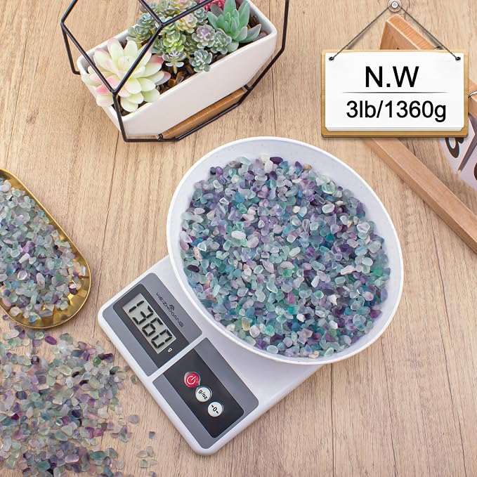 3 Lb Fluorite Crystal Chips Aquarium Fish Tank Gravel, Tumbled Crushed Stone - Image 9
